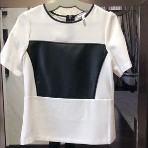 Bcbggeneration top with faux leather